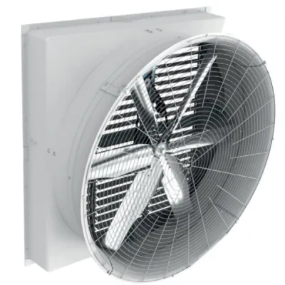 TOPCOOL製ベルト駆動型排気ファン（ステンレスブレード）の外形図